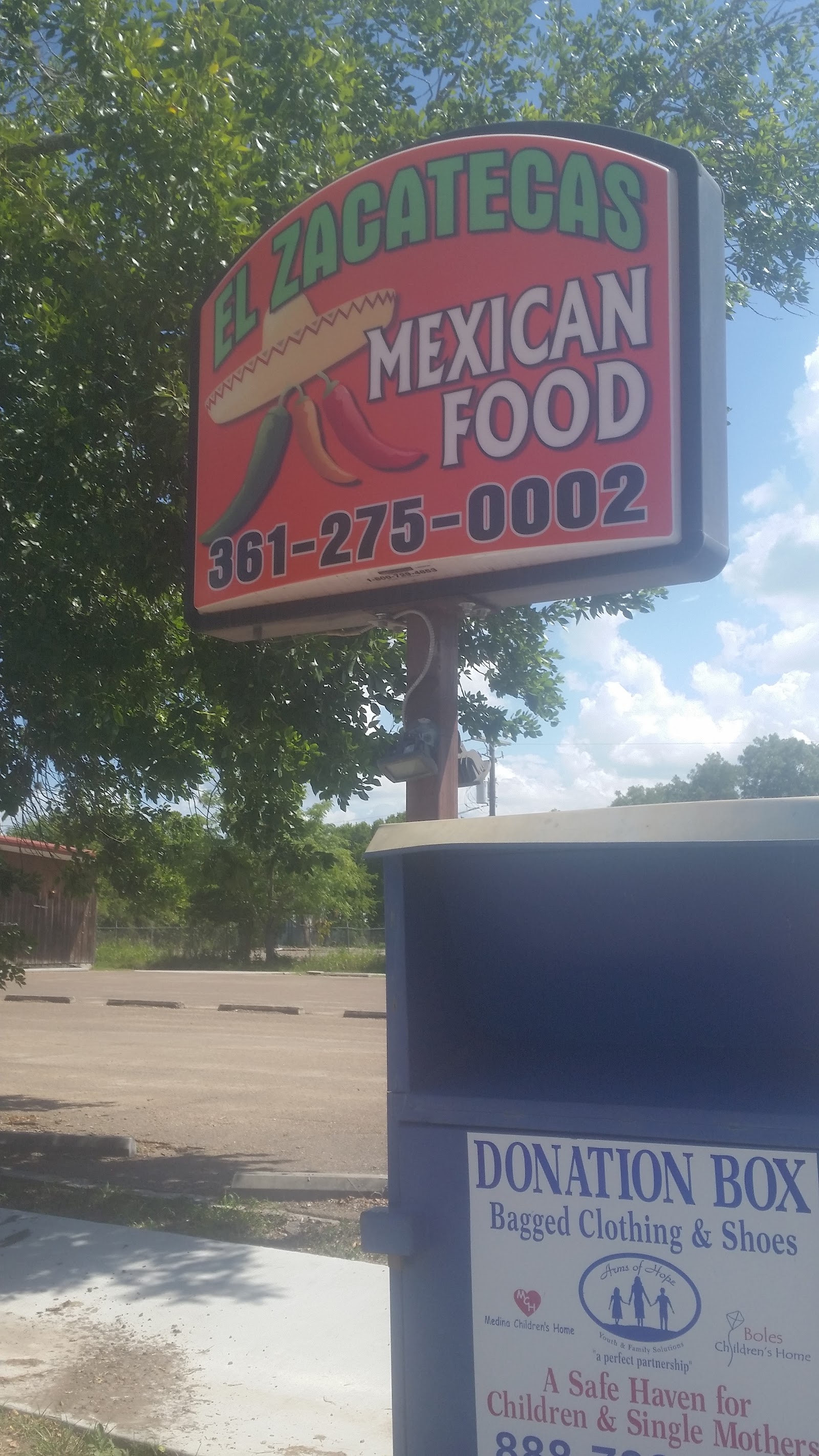 Inside El Zacatecas restaurant